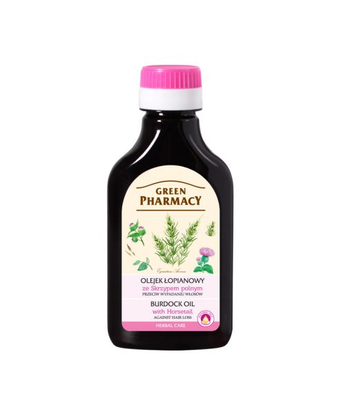 Green Pharmacy Burdock Oil with Horsetail Extract for Weakened Hair 100ml