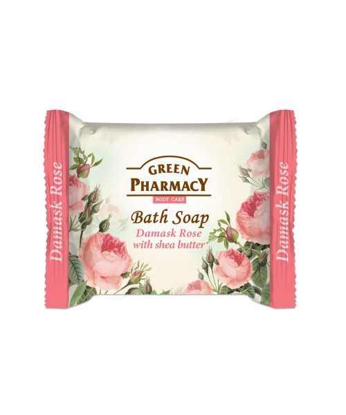 Green Pharmacy Toilet Soap with Extract From Damascus Rose and Shea Butter 100 g